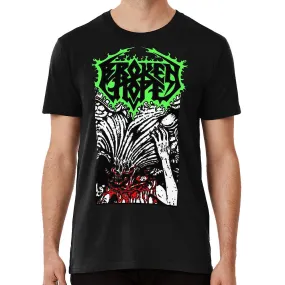 Gebroken hoop band t-shirt old school death metal