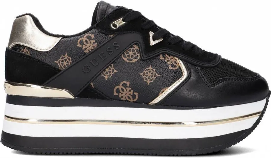 Guess Zwarte Lage Sneakers Harinna