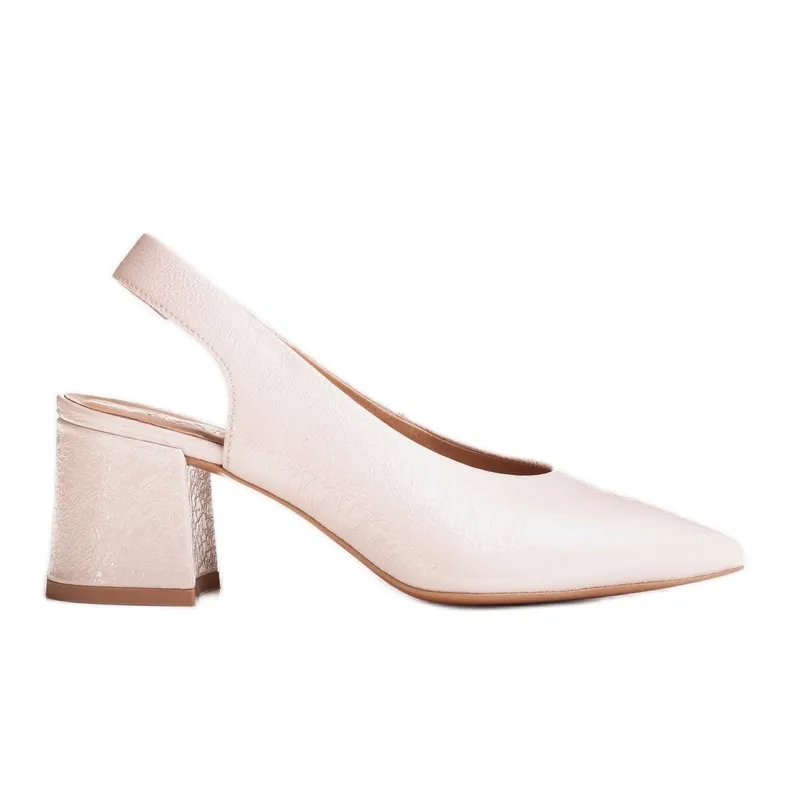Marco Shoes Beige sandalen 1501P met riempje en rubber