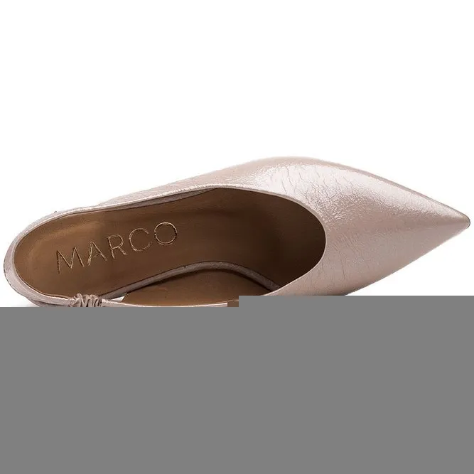 Marco Shoes Beige sandalen 1501P met riempje en rubber