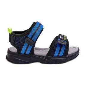 News Brando lichtblauwe klittenband kindersandalen