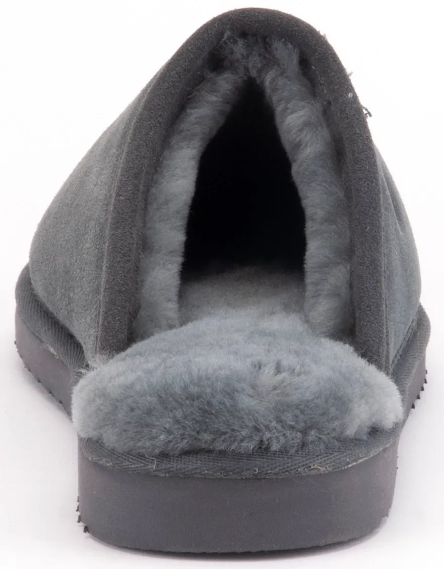 Pantoffel Warmbat Kids Classic Suede Dk Grey