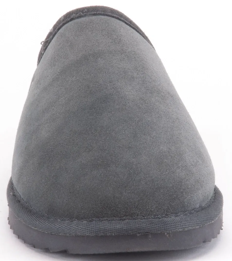 Pantoffel Warmbat Kids Classic Suede Dk Grey