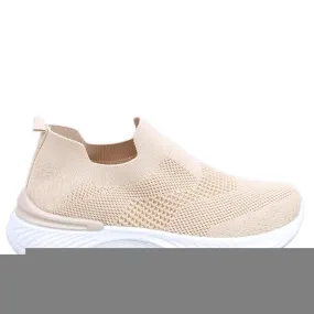 Suare Beige soksportschoenen
