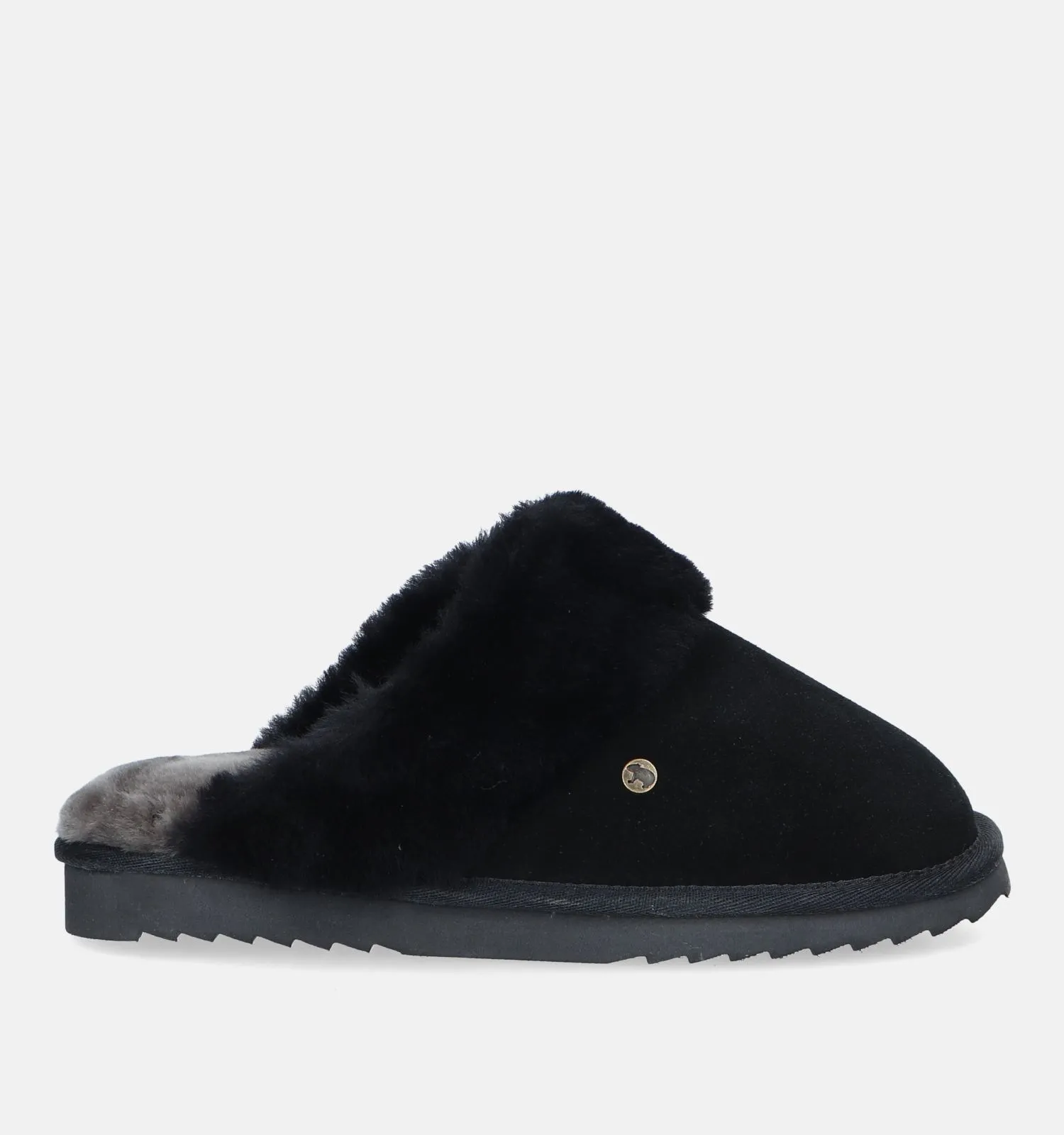 Warmbat Pantoffels zwart