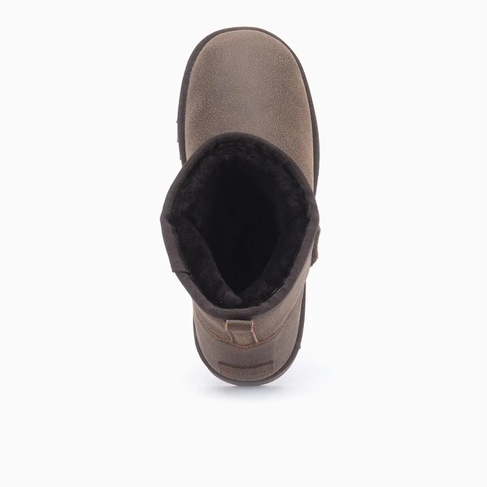 Warmbat Wallaby heren boot cracked leather brown